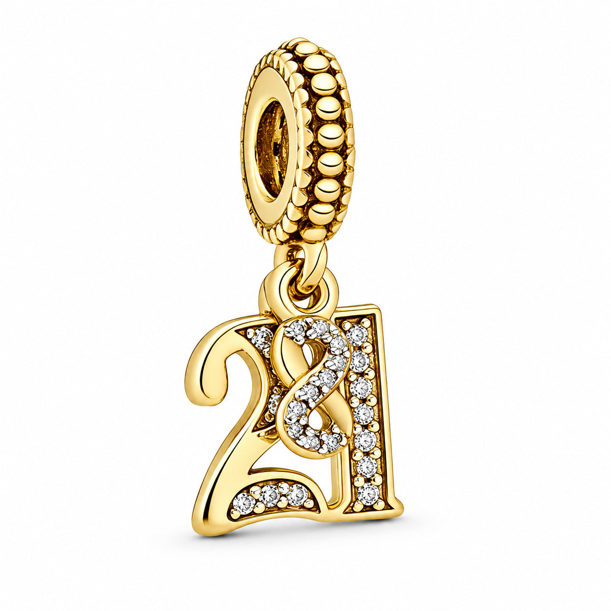 Gold Plated 13th 15th, 16th, 21st, 30th, 40th, 50th, 60th Birthday Dangle S925 Sterling Silver Charms