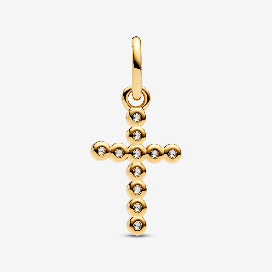 Cross Dangle Charm Hallmarked S925 Sterling Silver