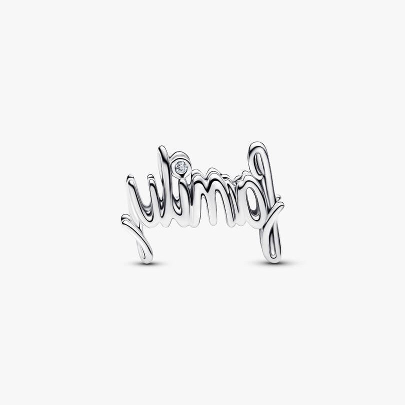 Handwritten Family Charm S925 Sterling Silver