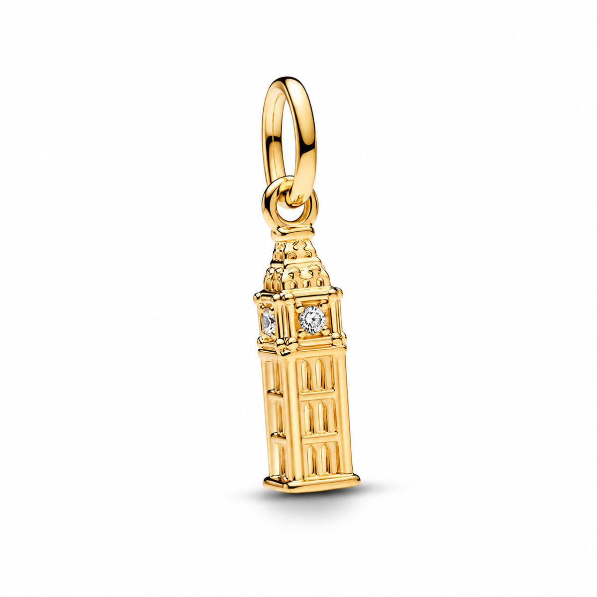 Big Ben Dangle Charm Hallmarked S925 Sterling Silver