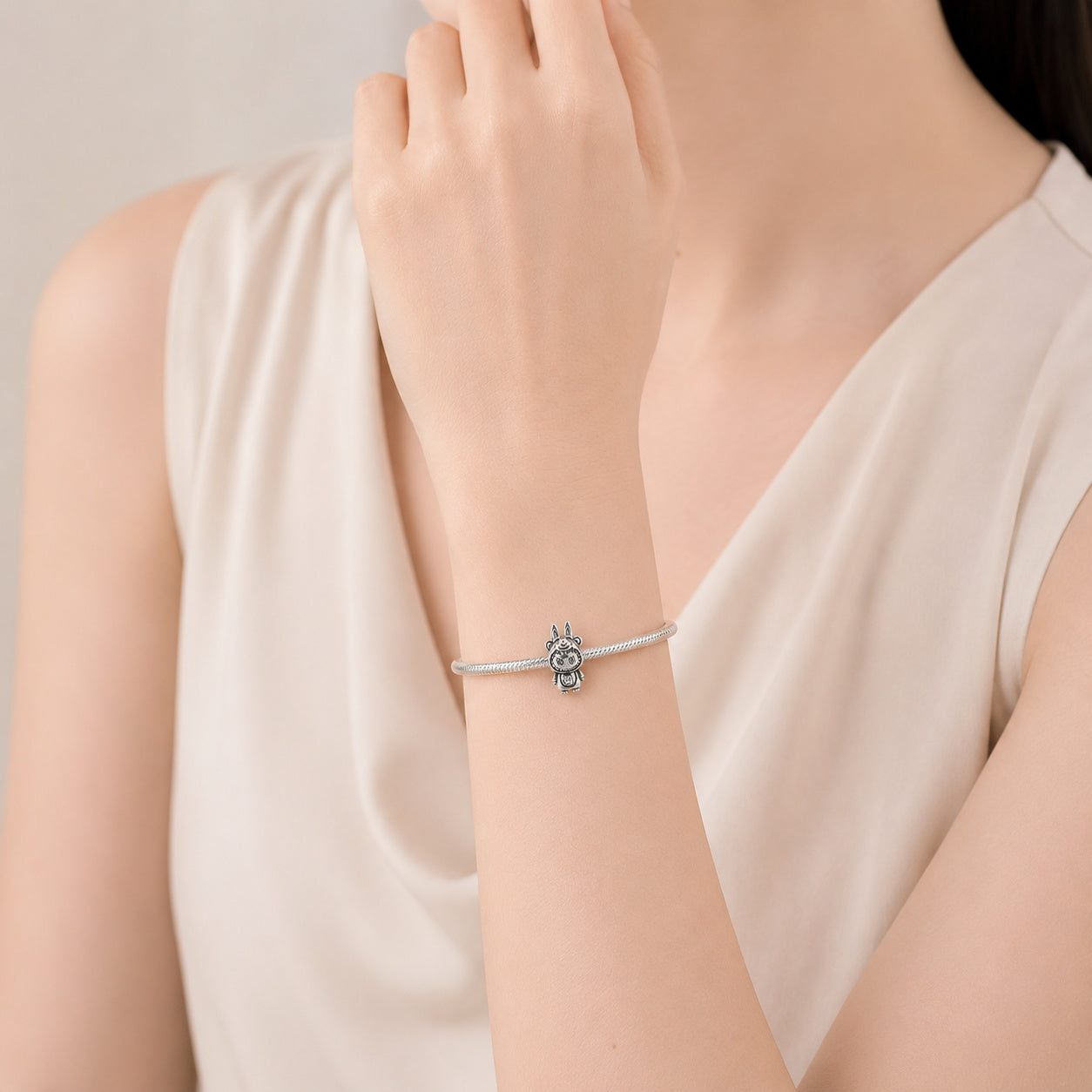 LABUB DE PLATA Charm Hallmarked S925 Sterling Silver
