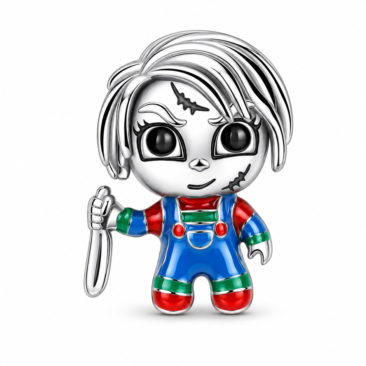 Chucky The Doll Charm S925 Sterling Silver