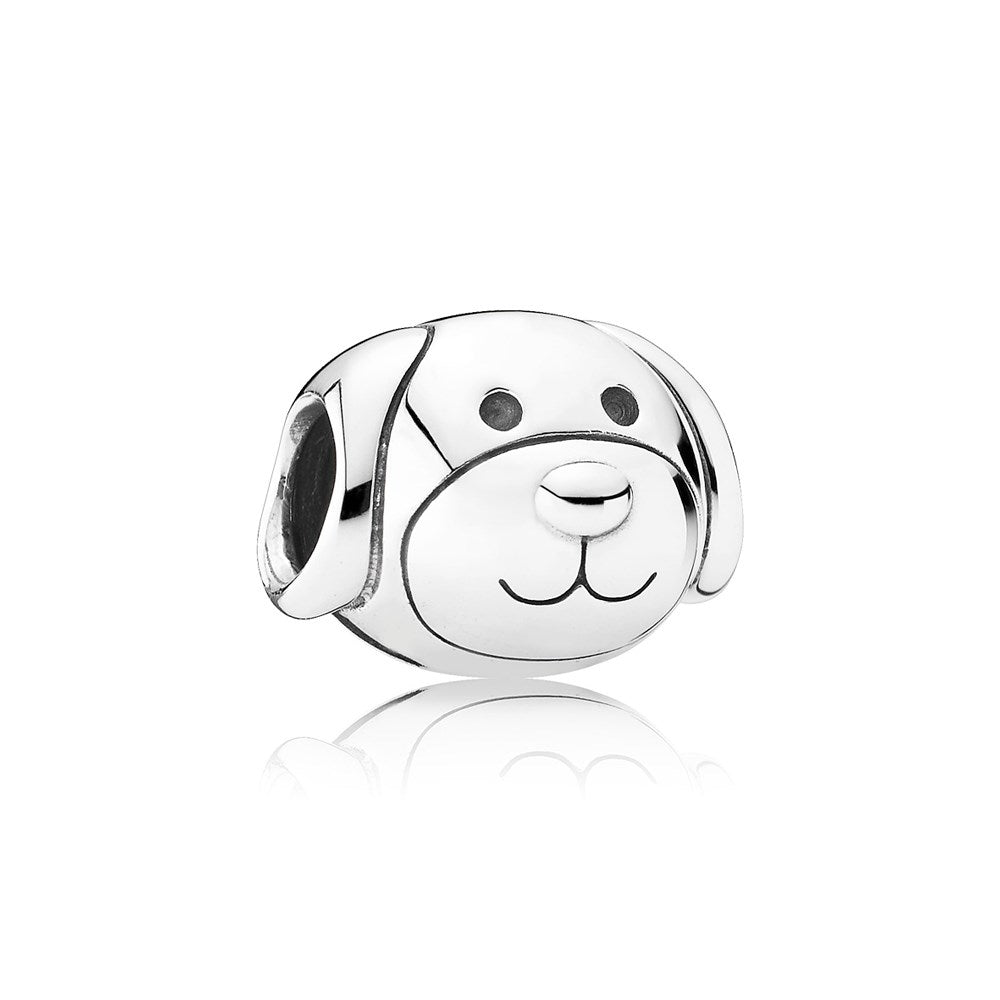 Devoted Dog Charm Hallmarked S925 Sterling Silver