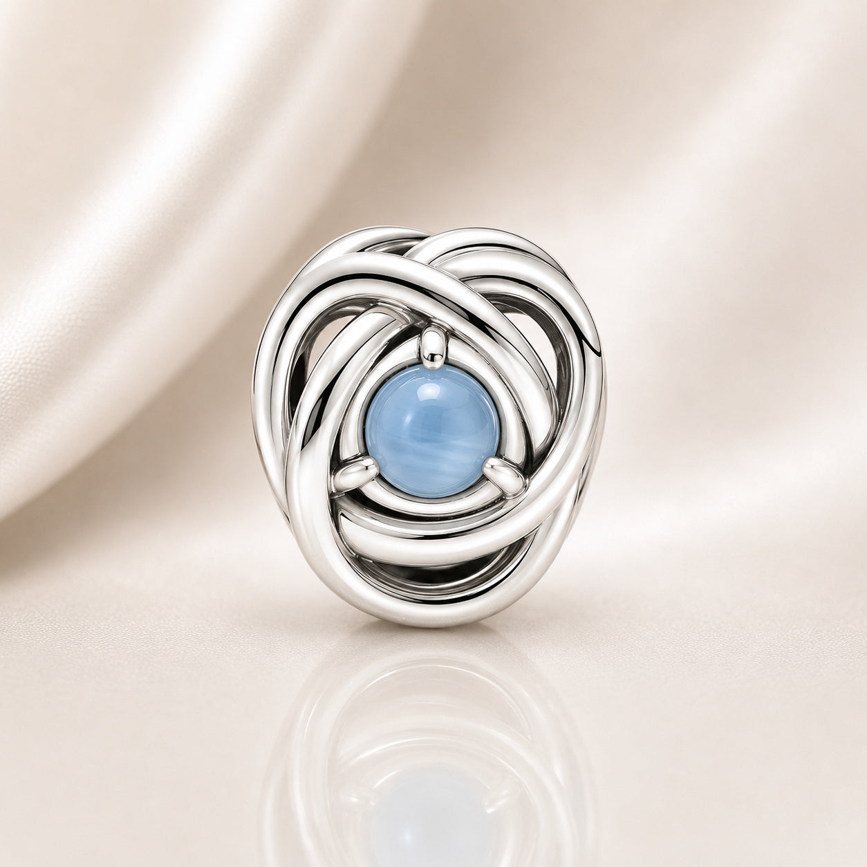 S925 Birthstone Eternity Circle Months Sterling Silver Charm Collection