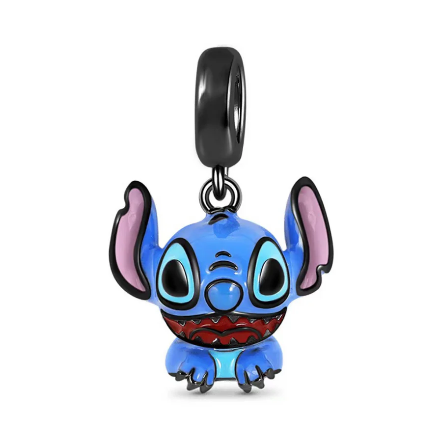 Disney Lilo & Stitch Dangle Charm Hallmarked S925 Sterling Silver