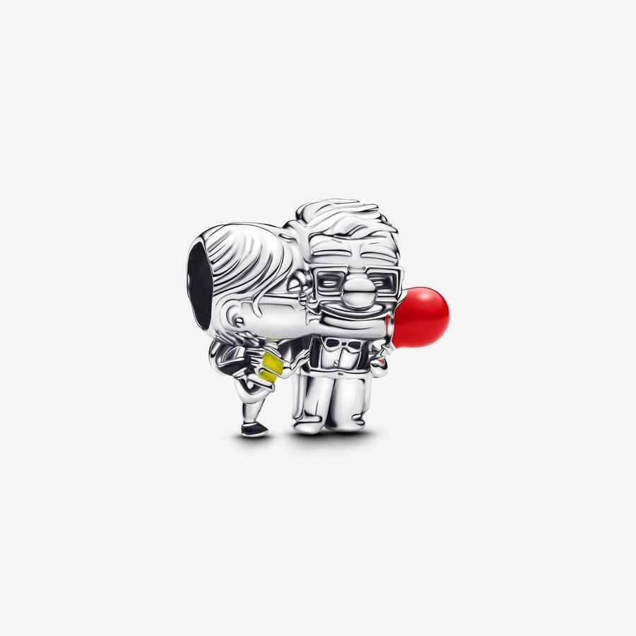 Disney Pixar Up Carl & Ellie Charm Hallmarked S925 Sterling Silver