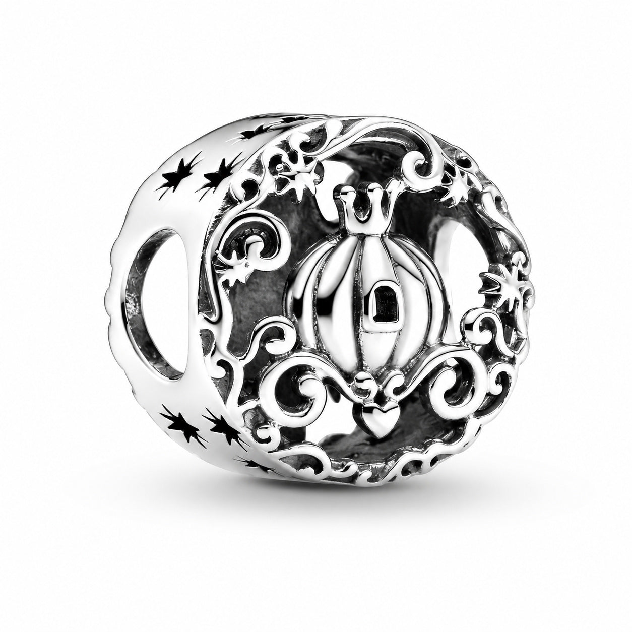 Disney Cinderella Midnight Pumpkin Charm S925 Sterling Silver