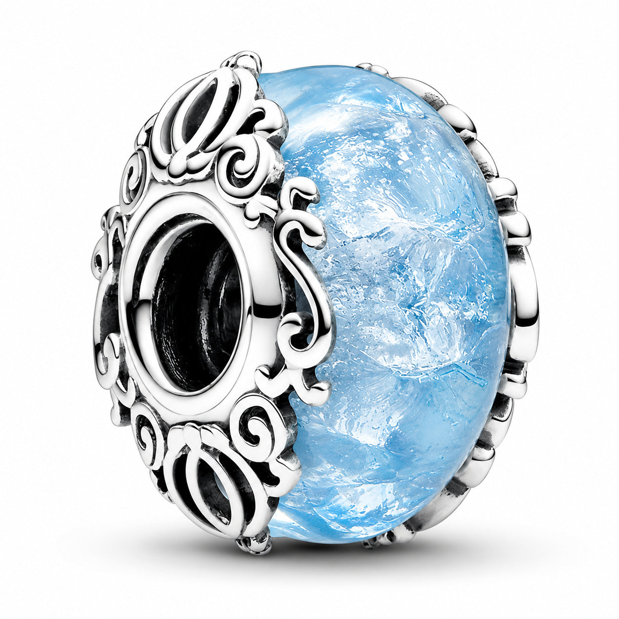 Disney Cinderella Murano Glass S925 Sterling Silver