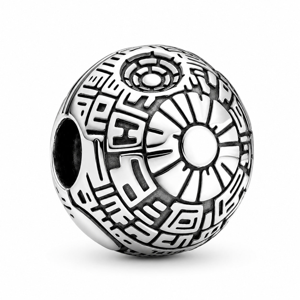 Disney Star War Death Star Clip Charm Hallmarked S925 Sterling Silver