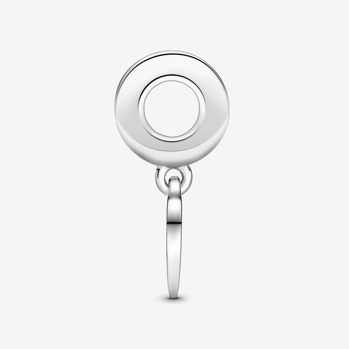 Engravable Love Heart Dangle Charm Hallmarked S925 Sterling Silver