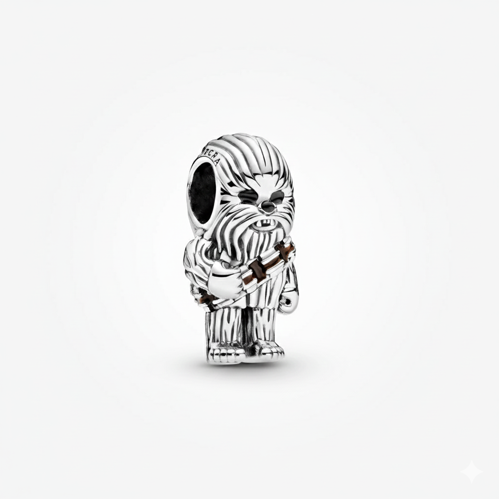 Disney Star War Chewbacca Charm Hallmarked S925 Sterling Silver