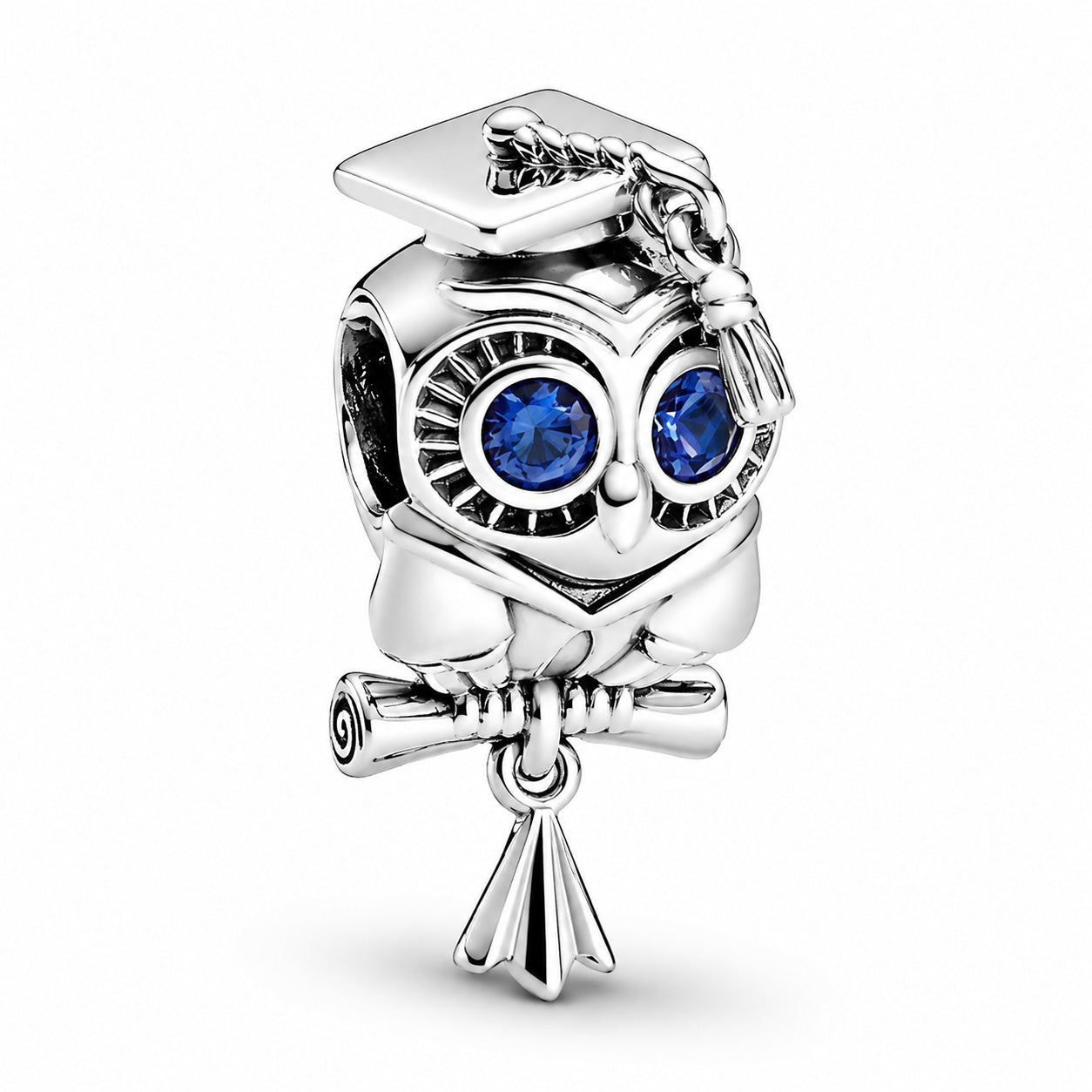 Graduation Owl Charm S925 Sterling Silver