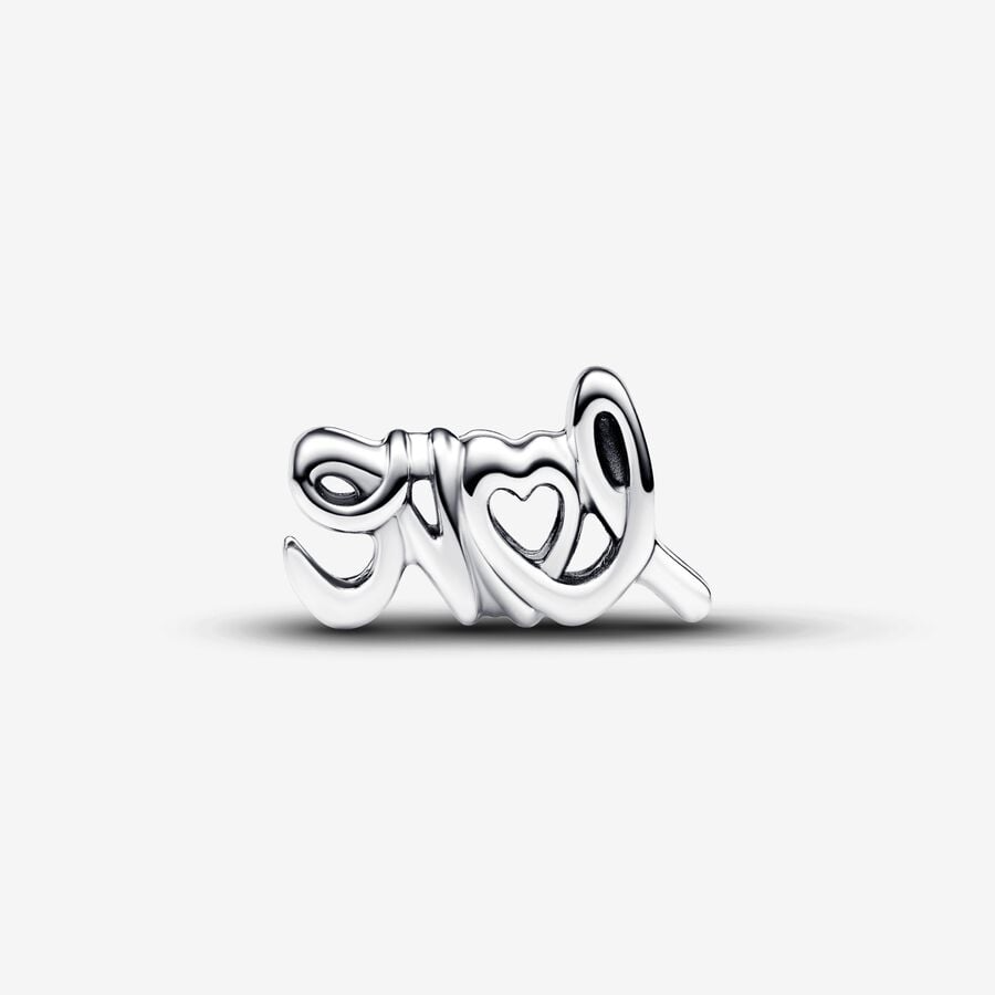 Handwritten Love Charm Hallmarked S925 Sterling Silver