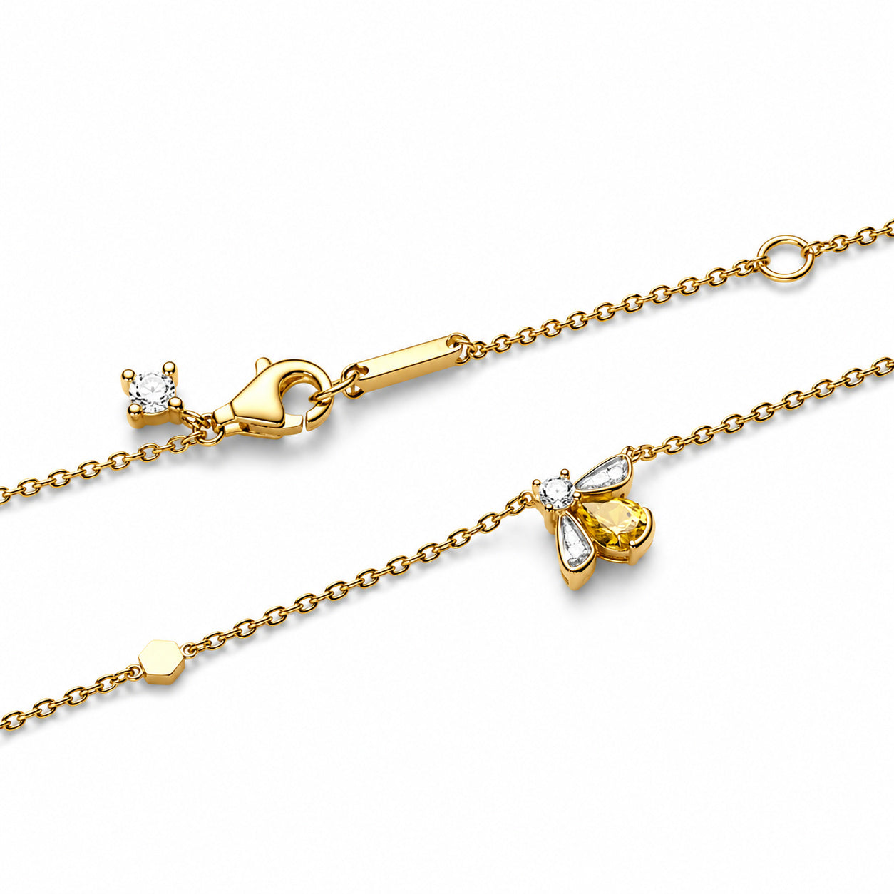 Honey Bee Necklace Pendant Hallmarked S925 Sterling Silver