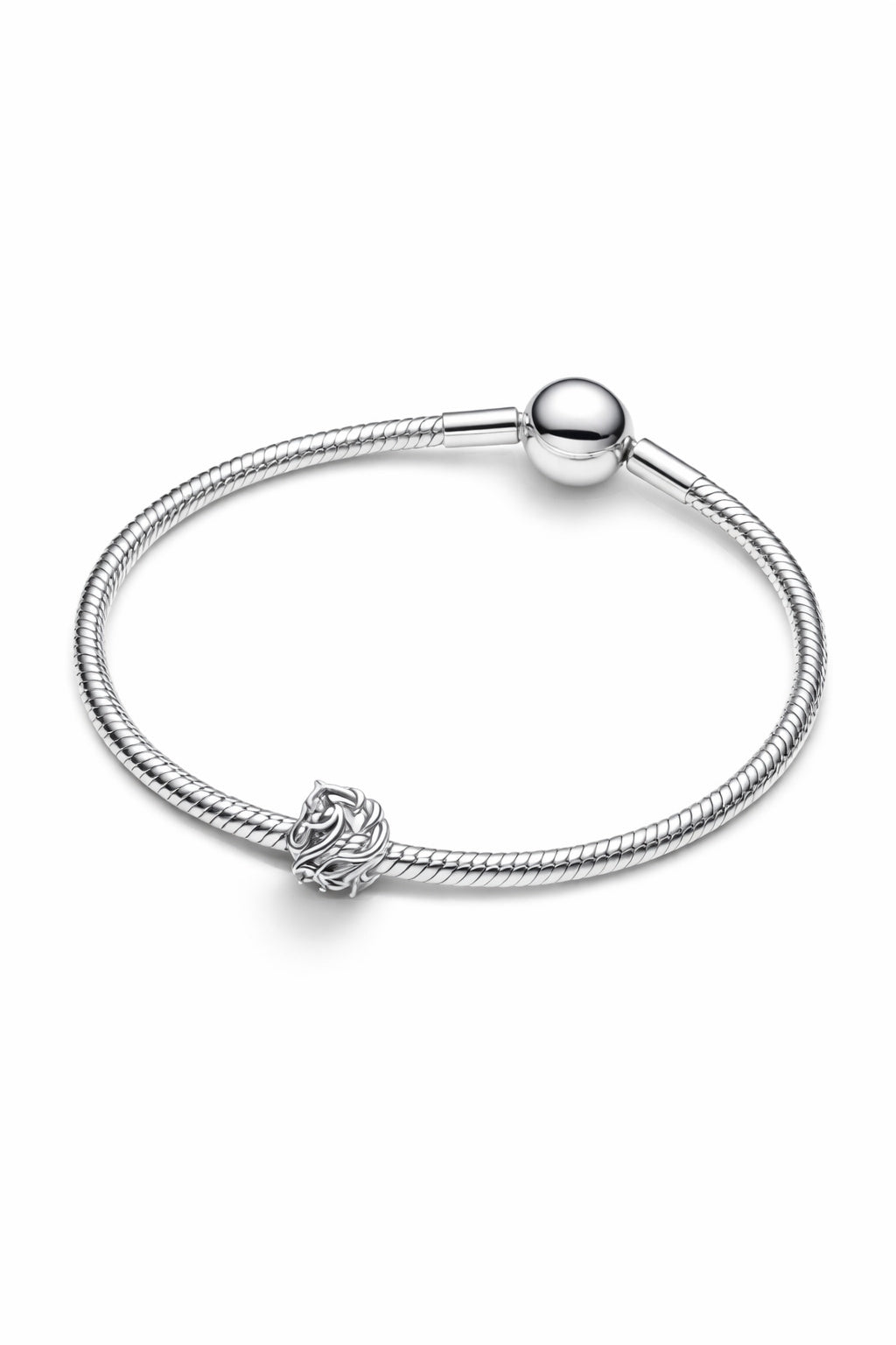 Horse Openwork Charm Hallmarked S925 Sterling Silver
