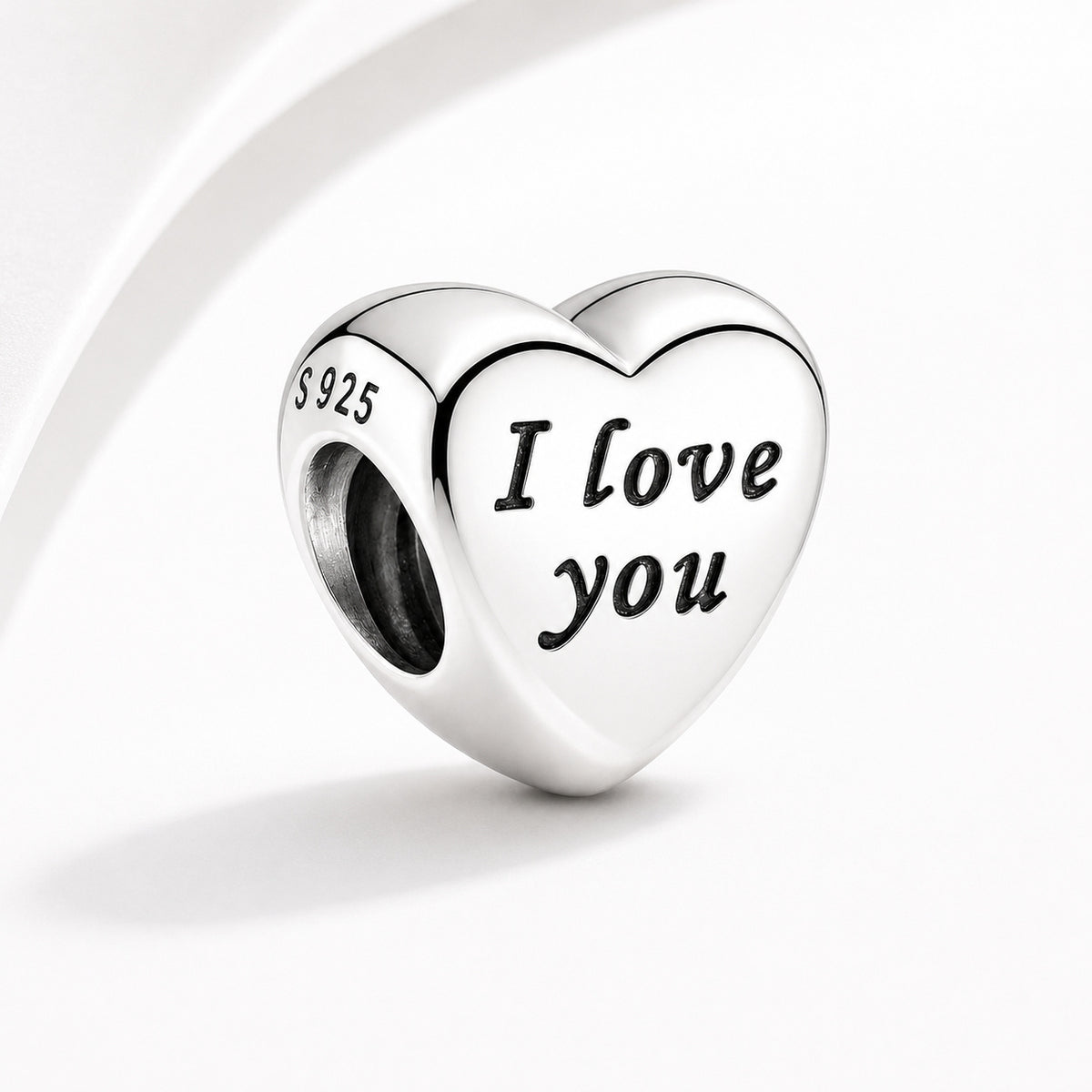 Family Hearts Bracelet Charm Hallmarked S925 Sterling Silver