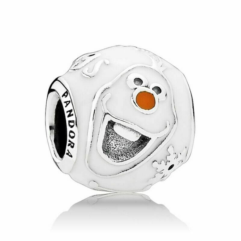 Disney Frozen Olaf Bead Charm Hallmarked S925 Sterling Silver