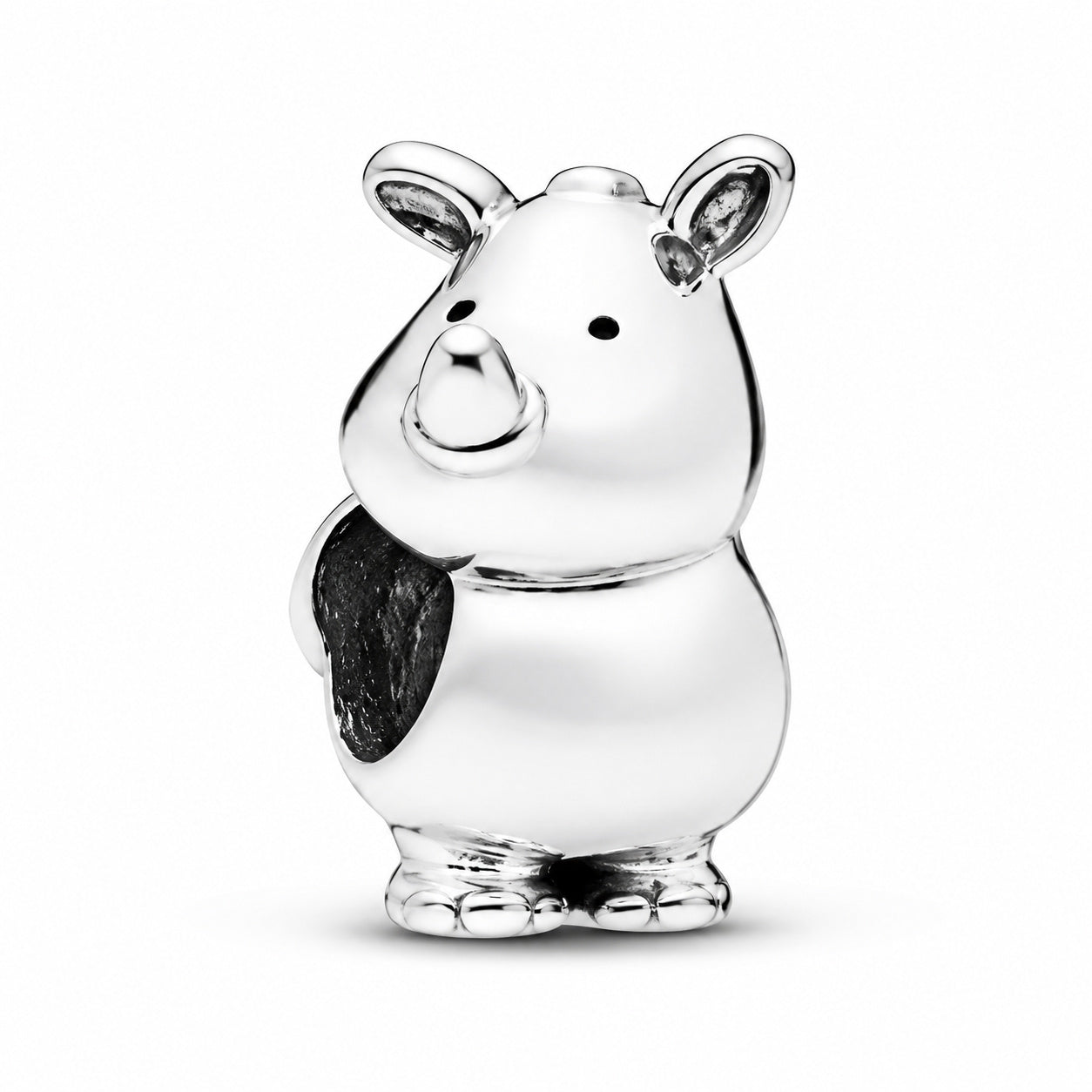 Rhino the Rhinoceros Charm Hallmarked S925 Sterling Silver