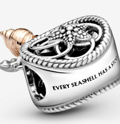 Ocean Sea Life Seashell Dreamcatcher Charm Hallmarked S925 Sterling Silver