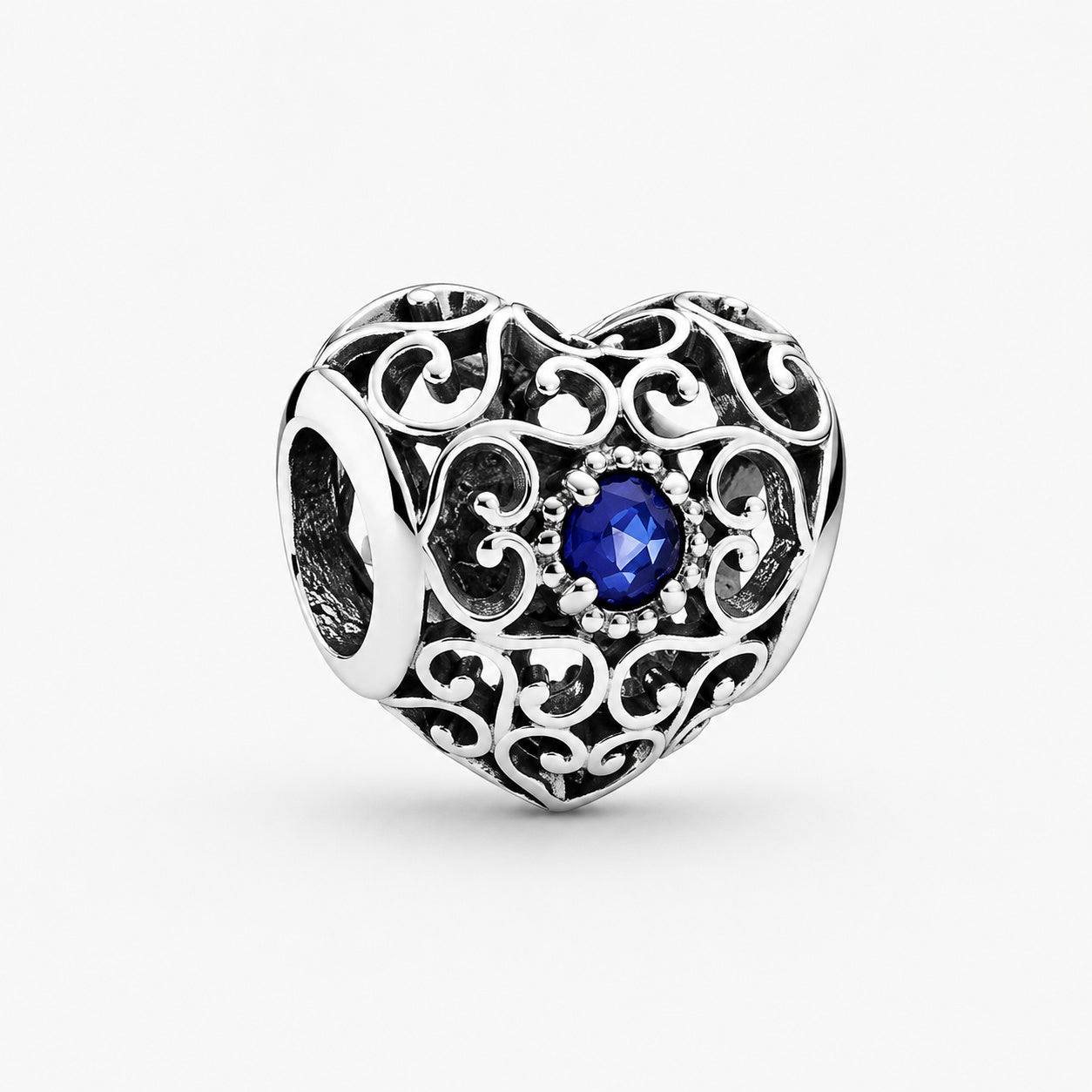 S925 Signature Heart Birthstone Months Charms Collection