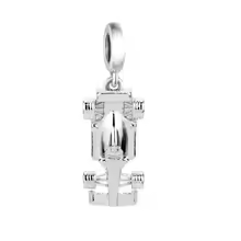 Sports Racing Car Charm Hallmarked S925 Sterling Silver