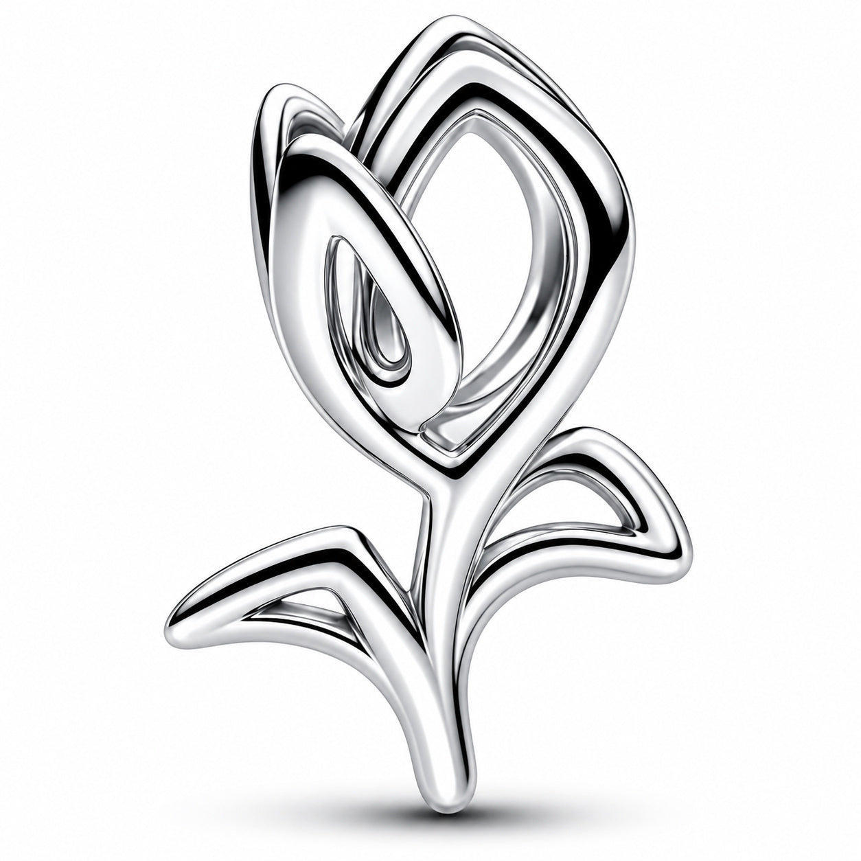 Tulip Thank You Mum Charm Hallmarked S925 Sterling Silver