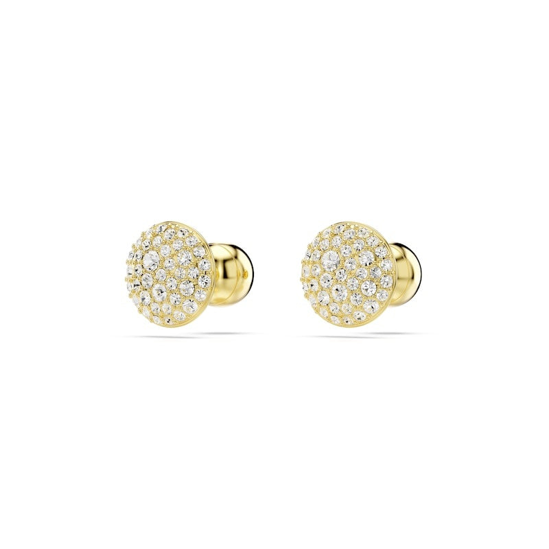 Golden sparkling Sterling Silver stud Earrings