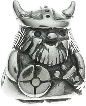 Viking Warrior Charm Hallmarked S925 Sterling Silver