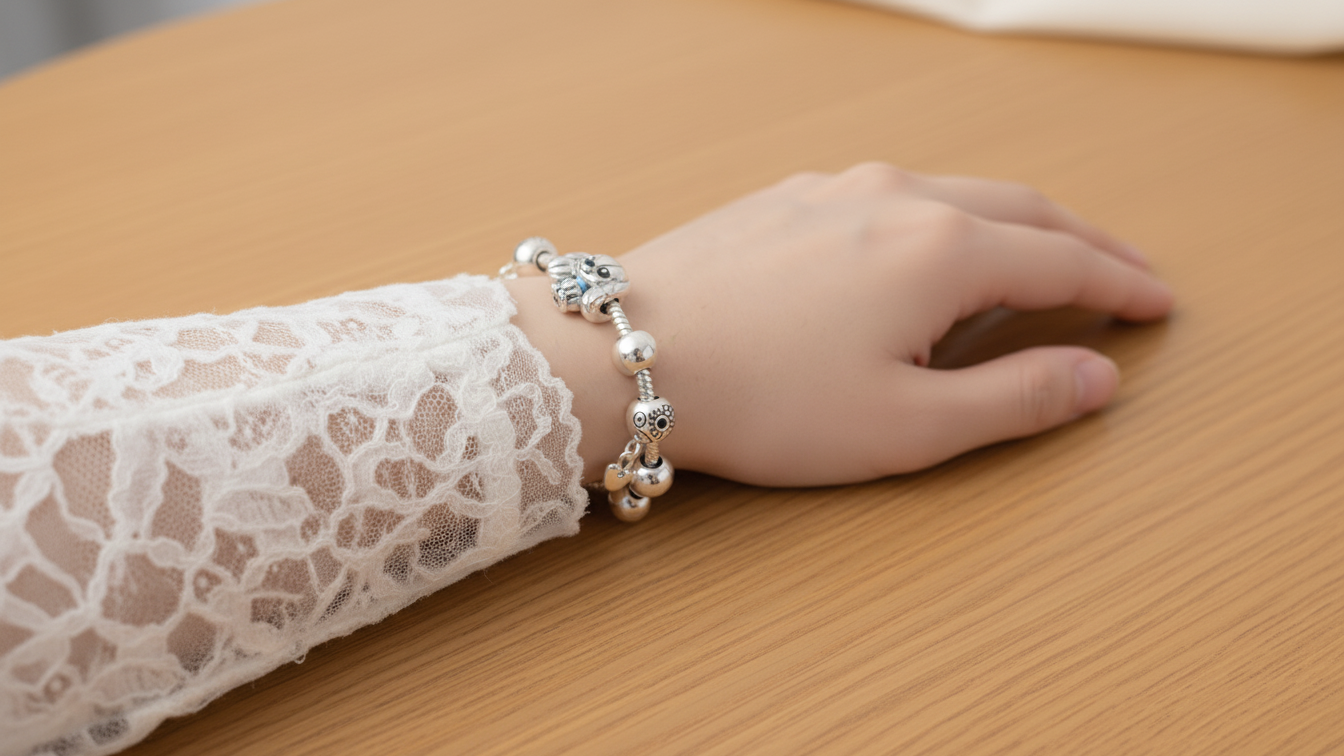 Disney Lady Charm Hallmarked S925 Sterling Silver