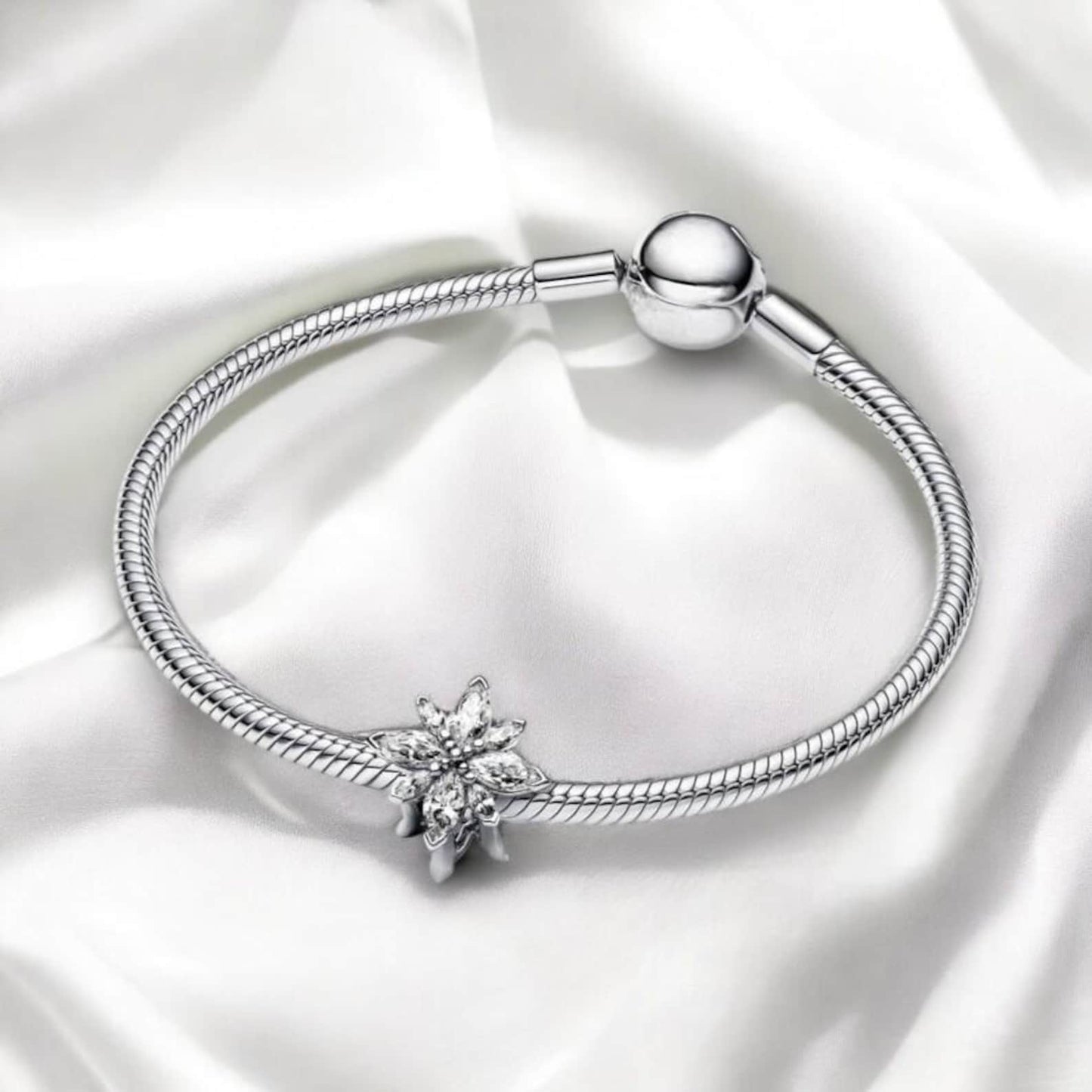 Sparkling North Star Charm Hallmarked S925 Sterling Silver