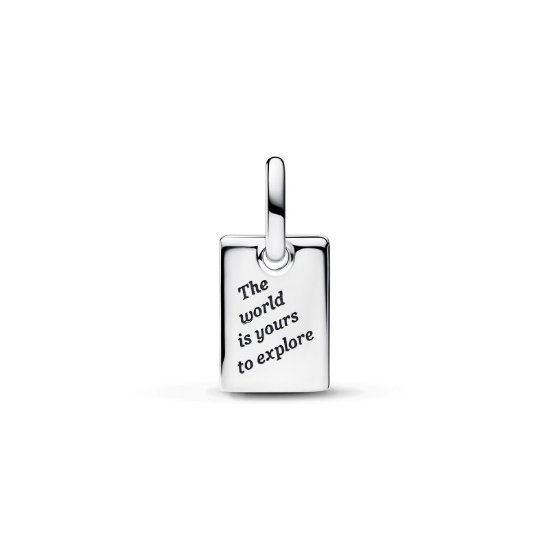 Travel Dangle Charm Hallmarked S925 Sterling Silver