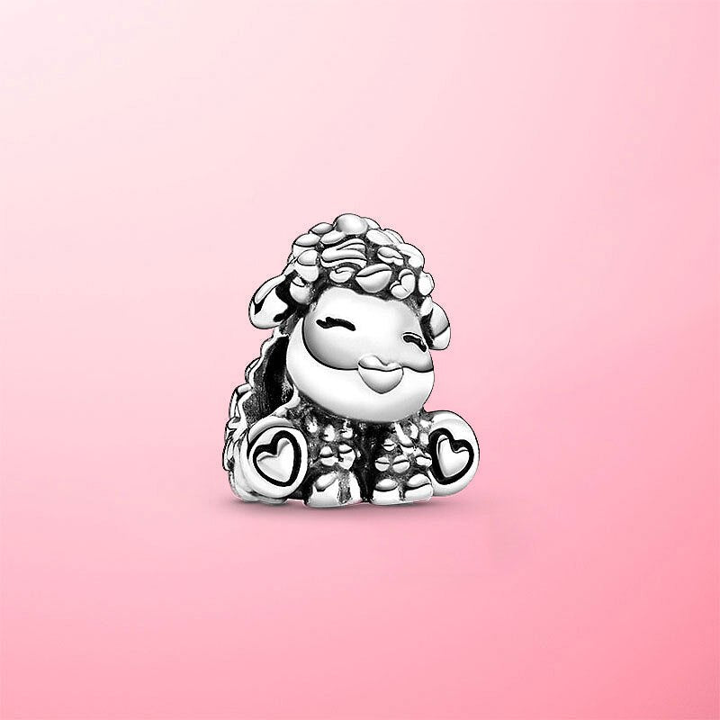 Patti the Sheep Charm Hallmarked S925 Sterling Silver
