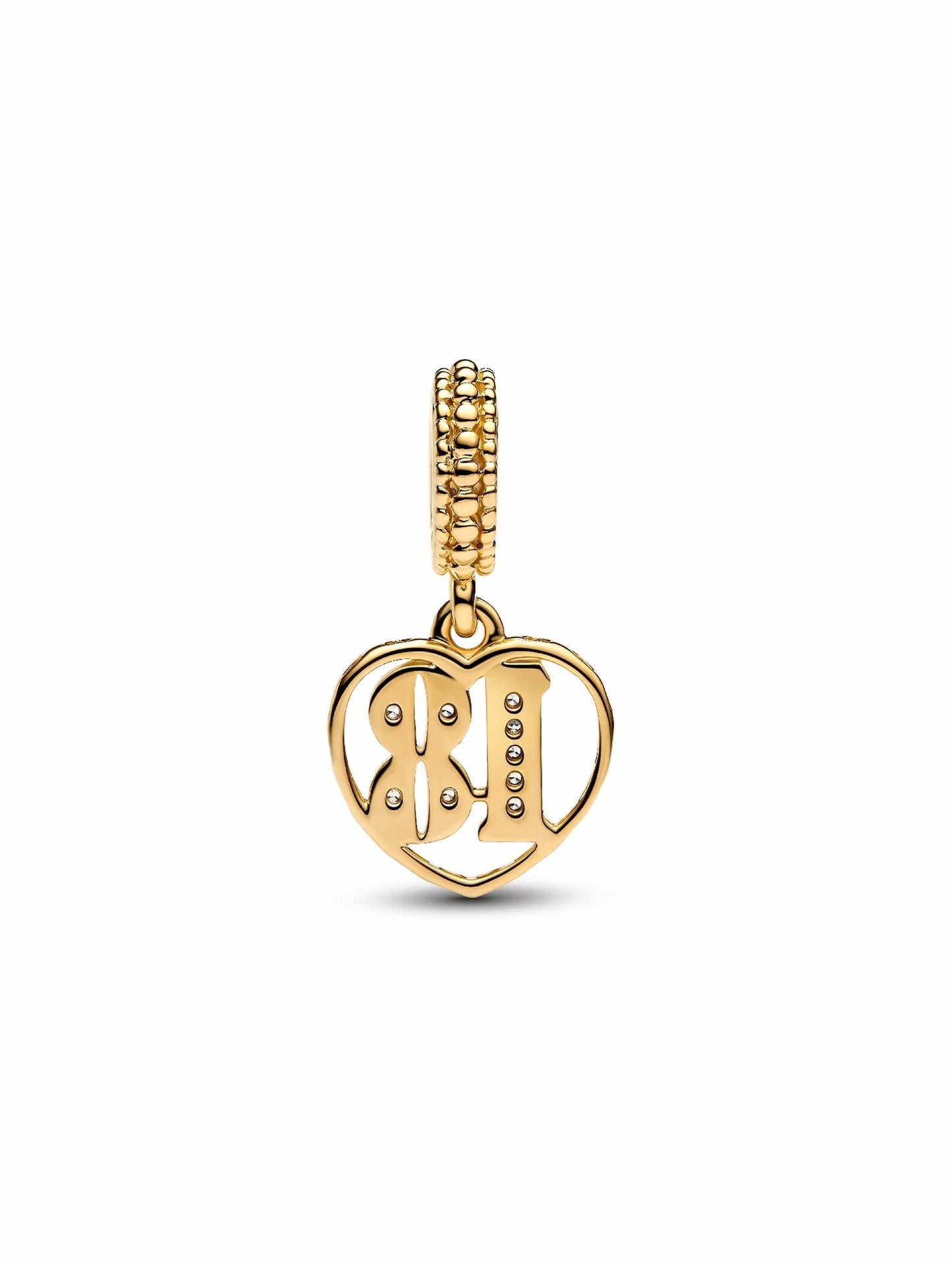 18th Celebration Dangle Charm Hallmarked S925 Sterling Silver