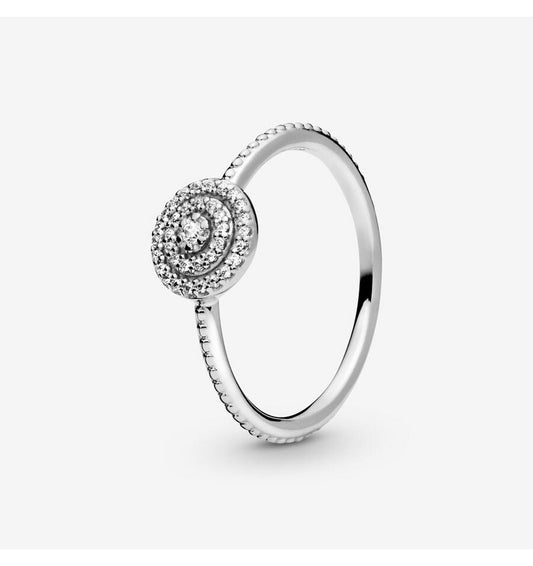 Elegant Sparkle Sterling Silver Ring