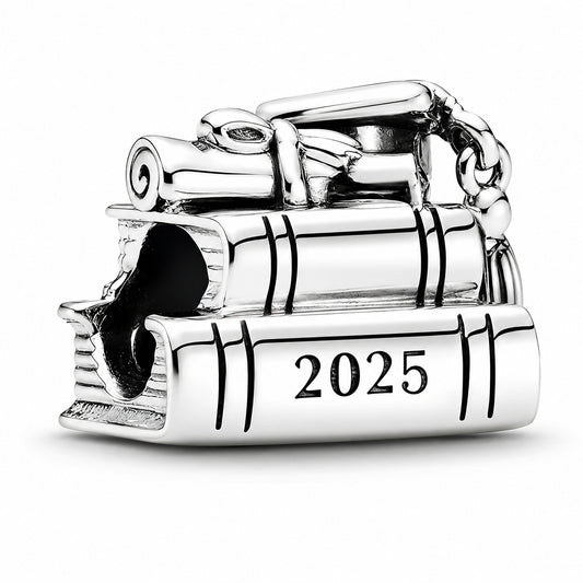 2025 Graduation Charm Hallmarked S925 Sterling Silver
