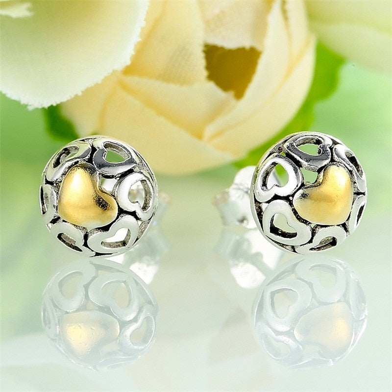 My True Love Sterling Silver stud Earrings