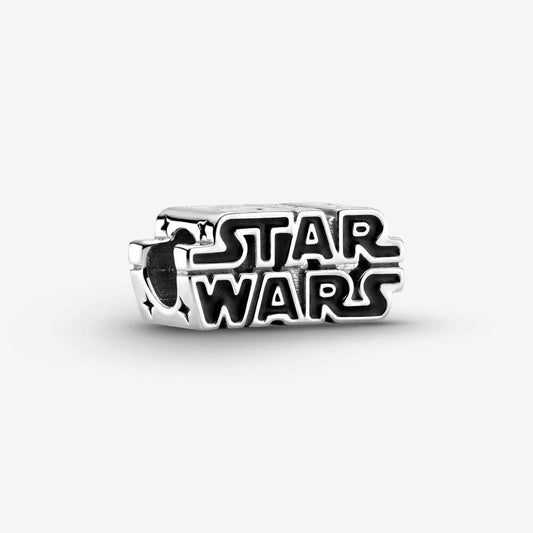 Disney Star War 3D Logo Charm Hallmarked S925 Sterling Silver