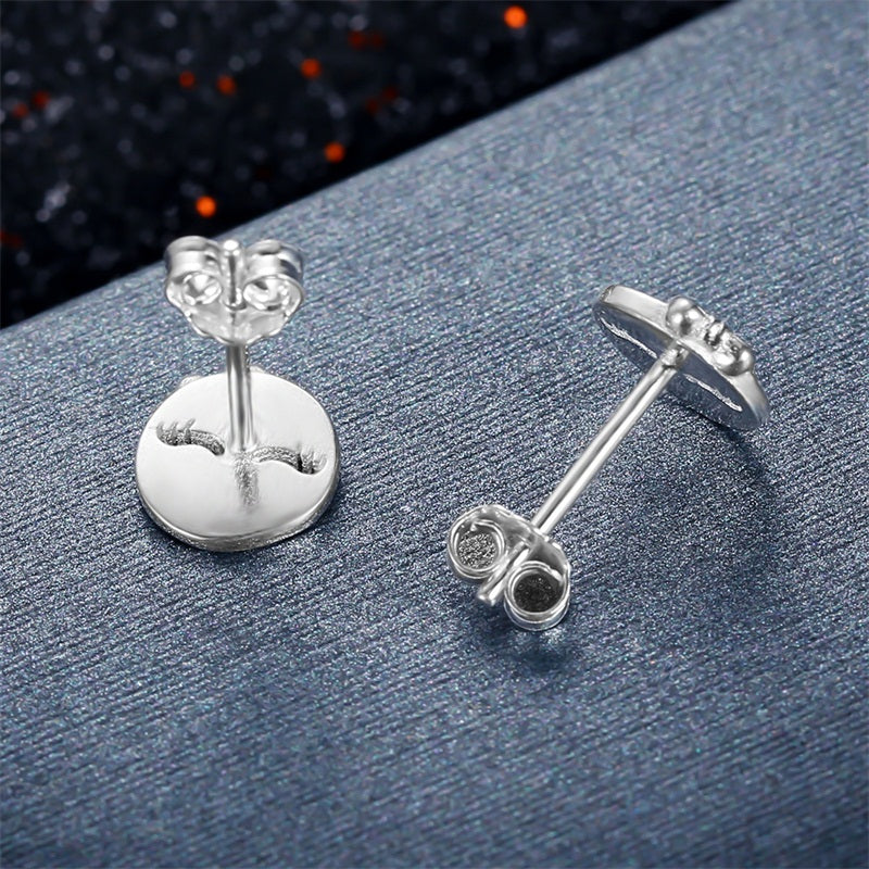 Playful Wink Sterling Silver stud Earrings