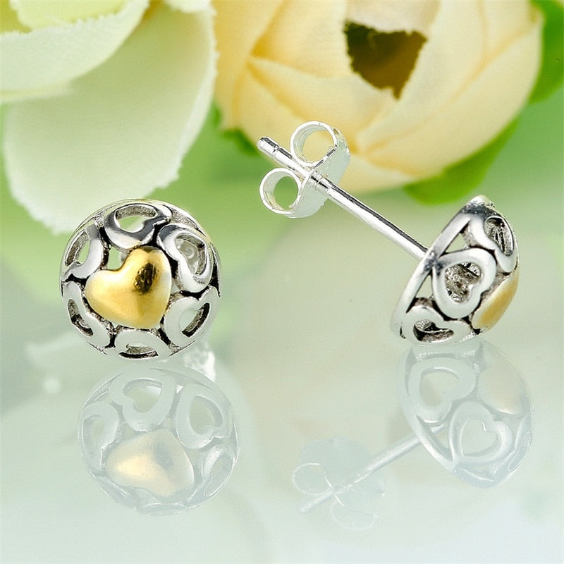 My True Love Sterling Silver stud Earrings