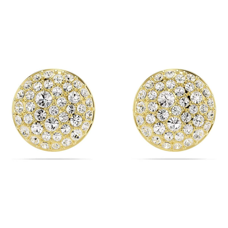 Golden sparkling Sterling Silver stud Earrings