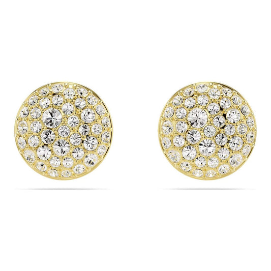 Golden sparkling Sterling Silver stud Earrings
