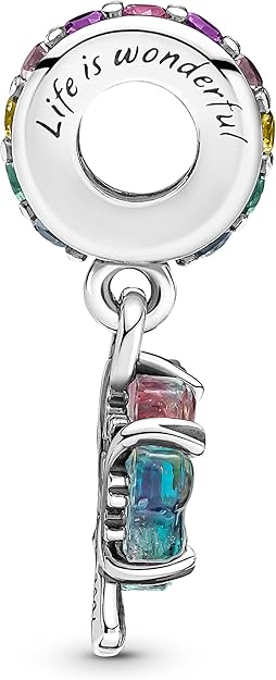 Togetherness Tree Murano Glass Dangle charm Hallmarked S925 Sterling Silver