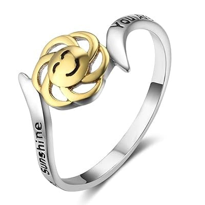 You Are My Sunshine, My Only Sunshine Sterling Silver Ring