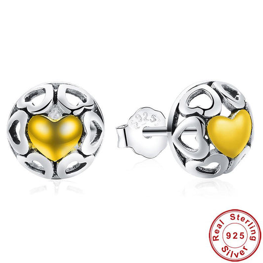 My True Love Sterling Silver stud Earrings