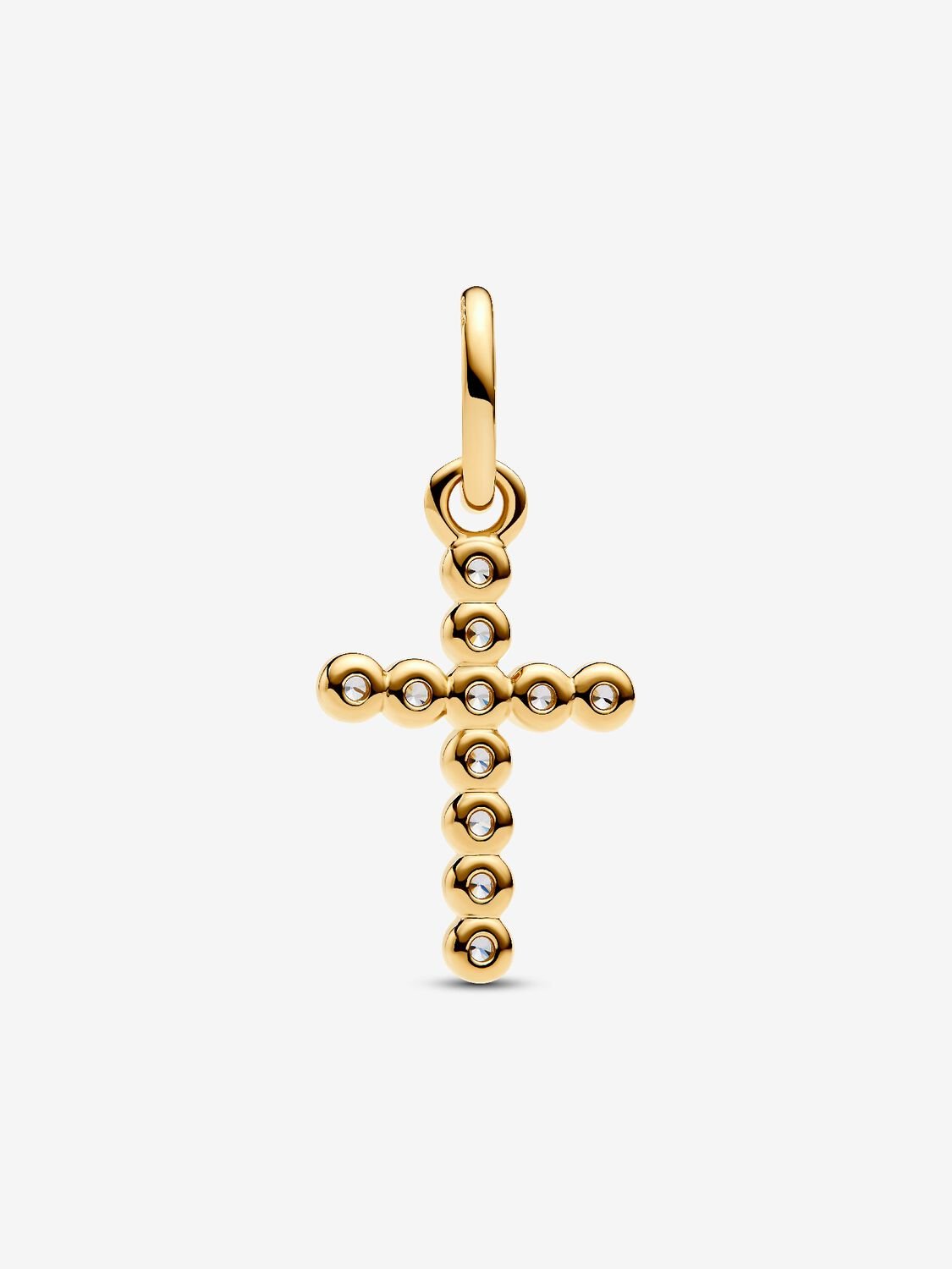 Cross Dangle Charm Hallmarked S925 Sterling Silver