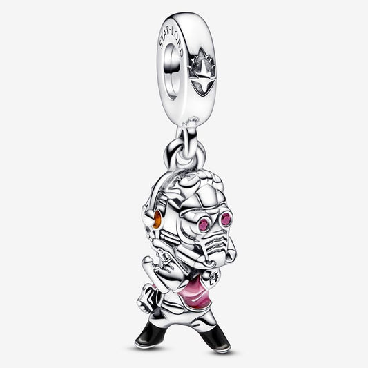 Marvel Guardians of the Galaxy Star-Lord Dangle Charm Hallmarked S925 Sterling Silver