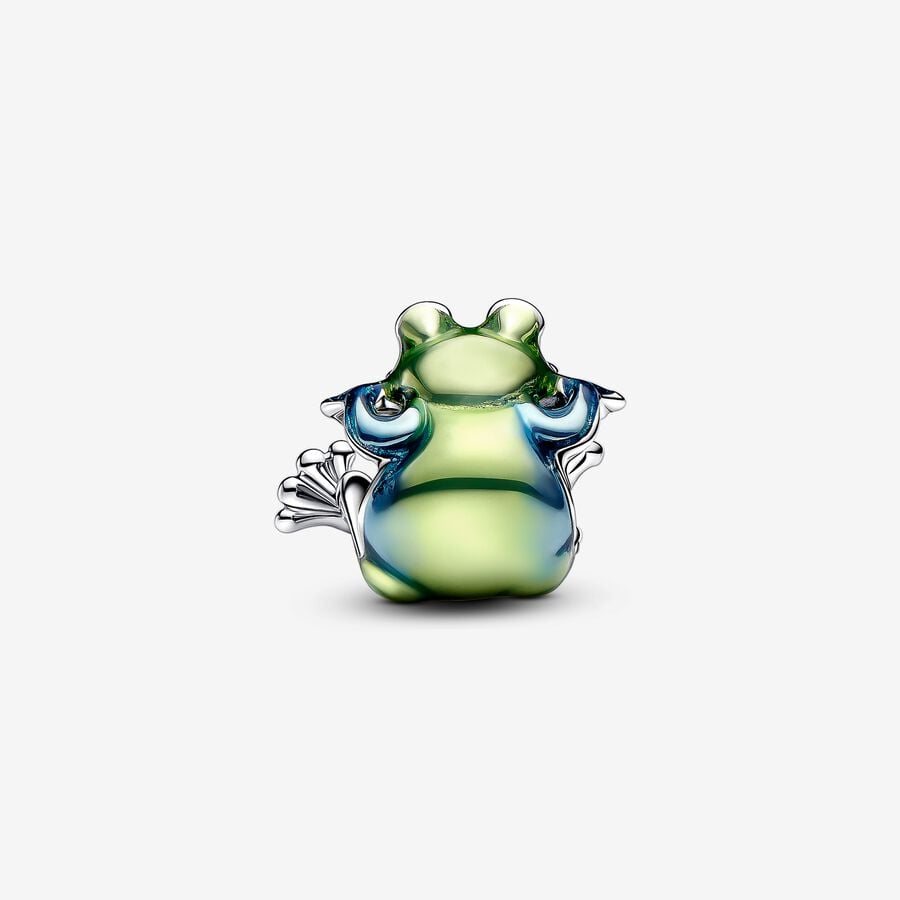 Climbing Frog Charm Hallmarked S925 Sterling Silver