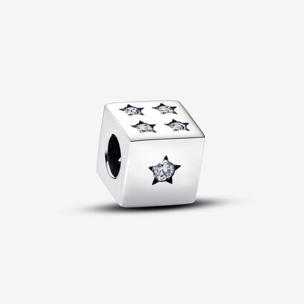 Lucky Dice Charm Hallmarked S925 Sterling Silver