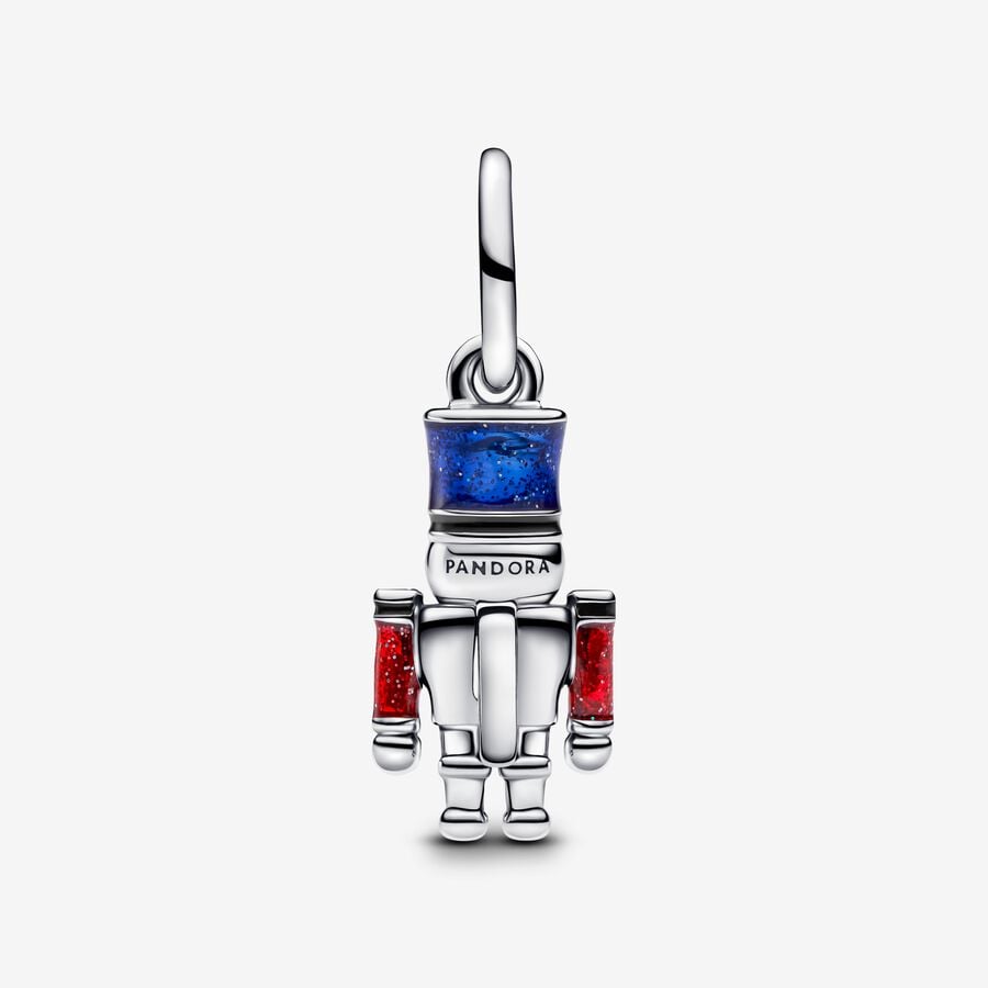 Moveable Nutcracker Dangle Charm Hallmarked S925 Sterling Silver