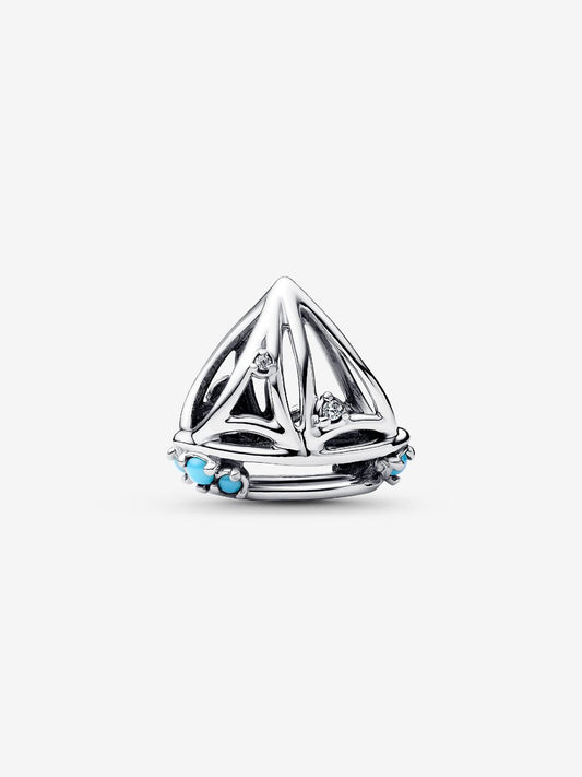 Sailboat Charm Hallmarked S925 Sterling Silver